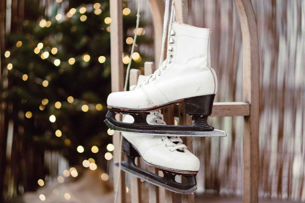 A pair of ice skates.